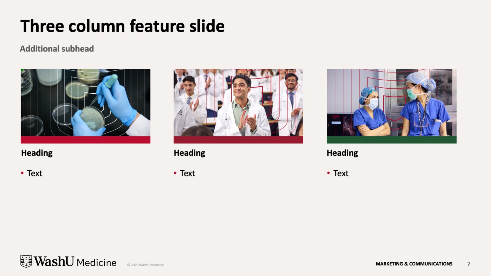 WashU Medicine PPT Template Red